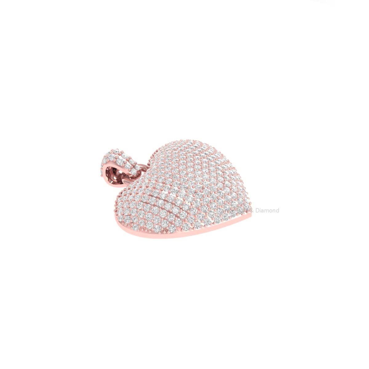 Moissanite Pave Heart ...