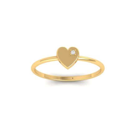 Heart Shape Women's Engagement Promise Anniversary Ring Round Cut Moissanite 925 Sterling Single Stone Ring