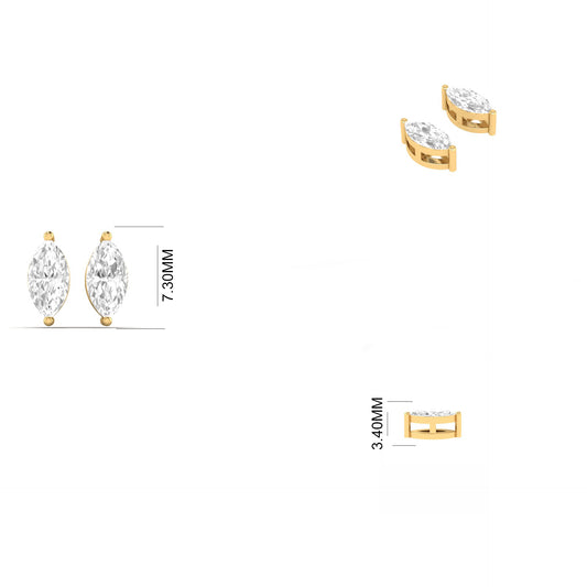 True Elegant Timeless Elegance: Moissanite Stud Earrings