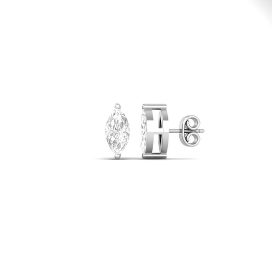 True Elegant Sparkle & Shine Sterling Silver Moissanite Studs