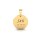 True Elegant Custom Letter Date Number Necklace For Men Women 18K Gold Plated Personalized Pendant