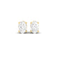 True Elegant Moissanite Tiny Stud Earrings In Sterling Silver