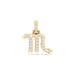 Moissanite Diamond Scorpio Zodiac Sign Pendant Necklace In 18kt Gold Over Sterling Silver