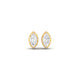 True Elegant Moissanite Tiny Stud Earrings In Sterling Silver