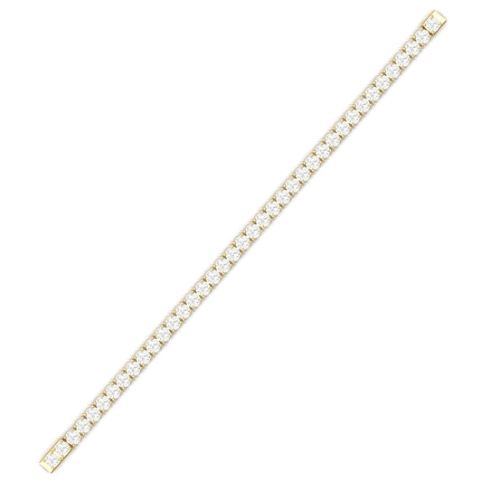 True Elegant 9.35CT 4MM Diamond Tennis Bracelet In Sterling Silver