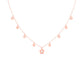 "Diamond Necklace – Layering Flower Necklace in 14k Yellow Gold Plated Sterling Silver"