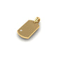 True Elegant Tog Tag Pendant In 18kt Gold Over Sterling Silver