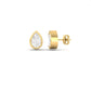 Dazzling 1.0CT Moissanite Diamond Stud Earrings in Gold-Over-Silver