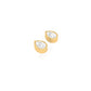 Dazzling 1.0CT Moissanite Diamond Stud Earrings in Gold-Over-Silver