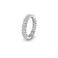 Sterling Silver 2.88CT Pear Moissanite Diamond Eternity Band Ring