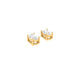 True Elegant Moissanite Tiny Stud Earrings In Sterling Silver