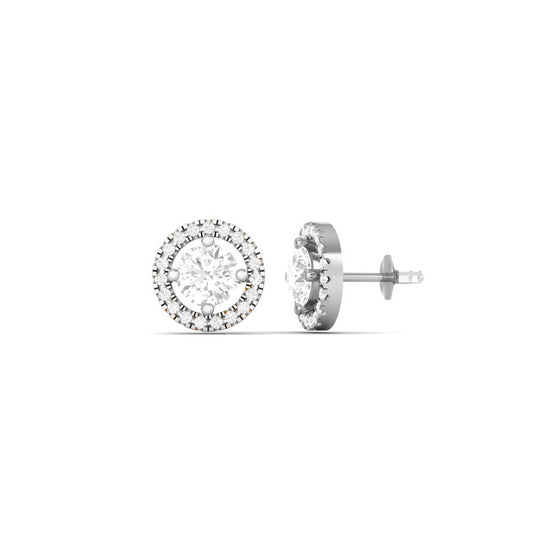 True Elegant Moissanite Tiny Studs: 18kt Gold Over Sterling Silver Perfection