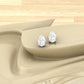 True Elegant Moissanite Tiny Stud Earrings In Sterling Silver