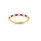 True Elegant Amethyst Dainty Ring for Her - Sterling Silver