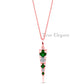 True Elegant Emerald Moissanite Everyday Pendant In Sterling Silver