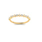 True Elegant Diamond Stacable Ring 18kt Gold Over Sterling Silver