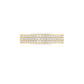 Moissanite Diamond Three Row Eternity Band Ring In 18kt Gold Over Sterling Silver