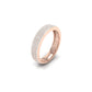 1.36 Ct Round Cut Moissanite Eternity Wedding Band In 18kt Rose Gold Over Sterling Silver