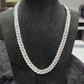 True Elegant Men's Sterling Silver Cuban Chain with Moissanite Diamonds - Ultimate Luxury HIP HOP Chain