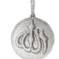 4.0CT Pave Set Moissanite Diamond Islam Allah Pendant In 18kt Gold Over Sterling Silver