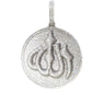 4.0CT Pave Set Moissanite Diamond Islam Allah Pendant In 18kt Gold Over Sterling Silver