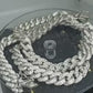 True Elegant Men's Sterling Silver Cuban Chain with Moissanite Diamonds - Ultimate Luxury HIP HOP Chain