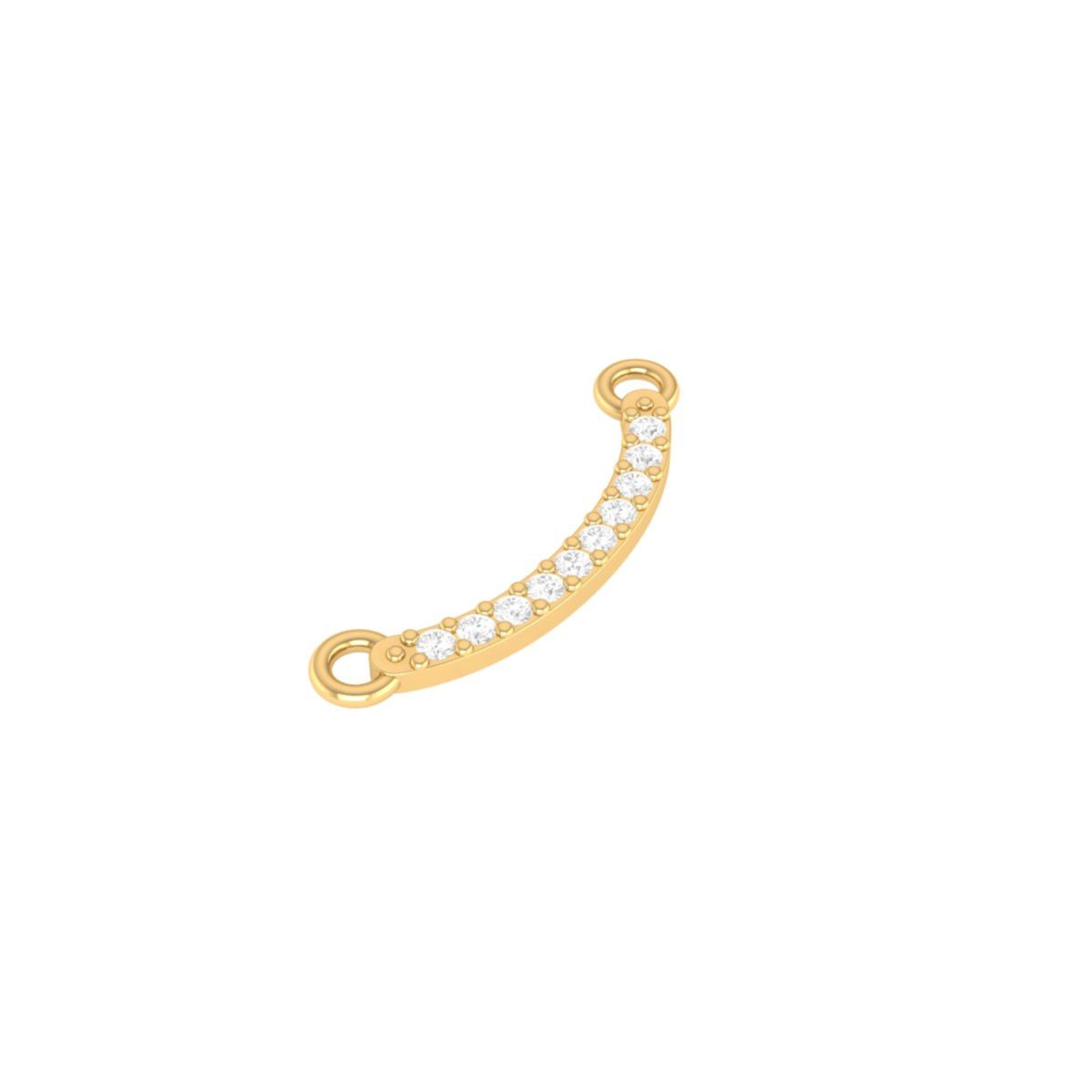 Curved Moissanite Bar ...