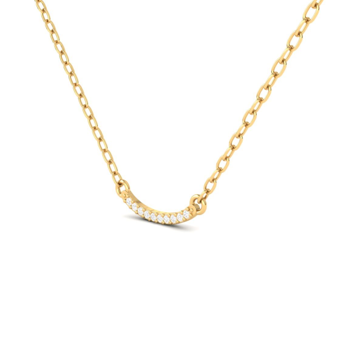 Curved Moissanite Bar ...