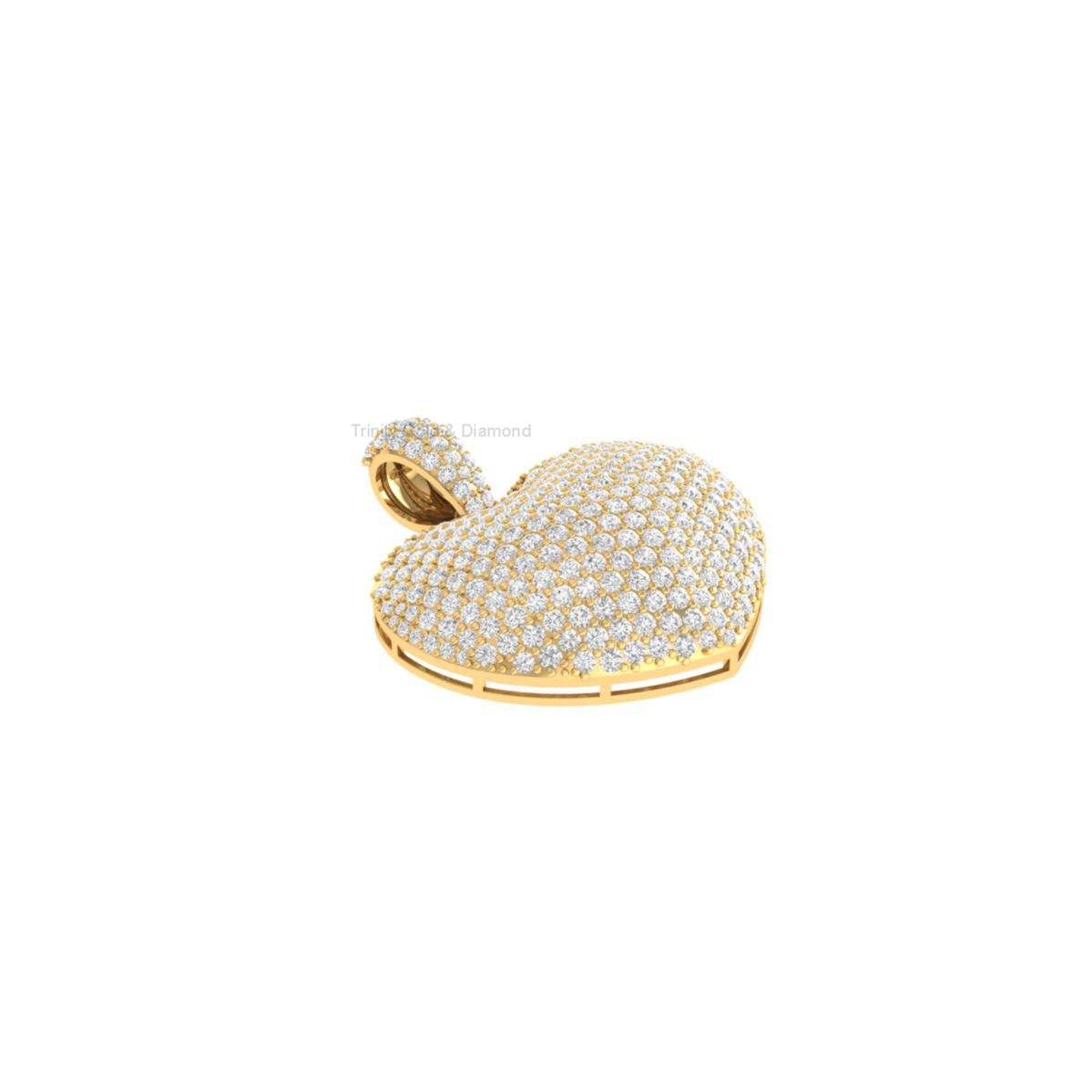 Full Pave Heart Moissa...