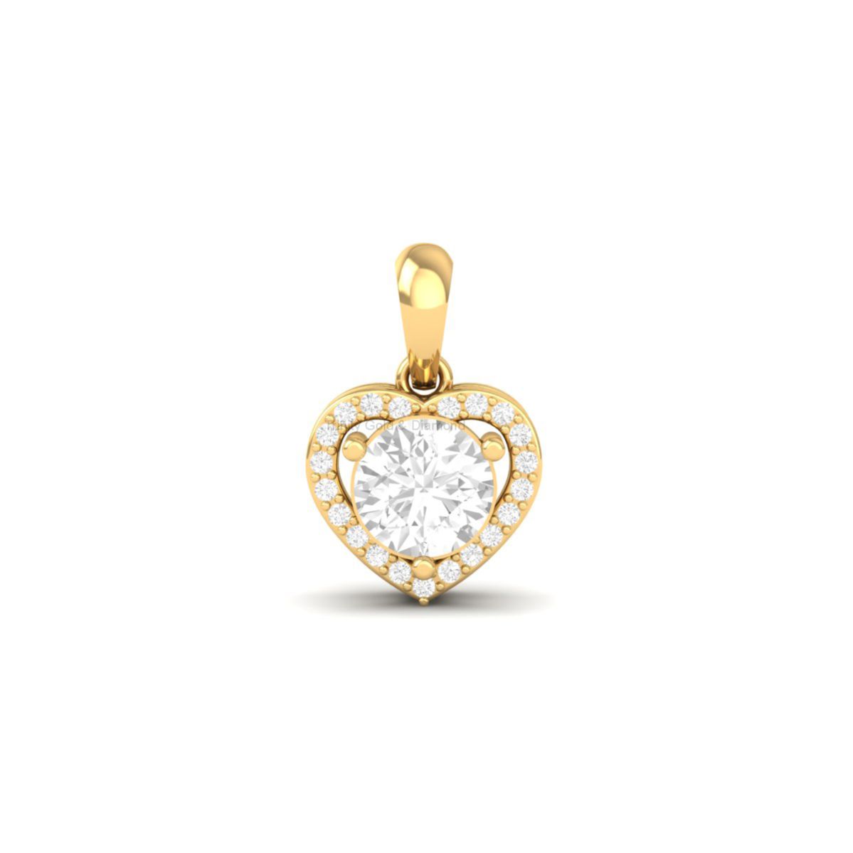 Heart Halo Moissanite ...