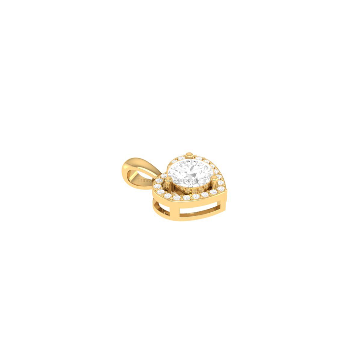 Heart Halo Moissanite ...