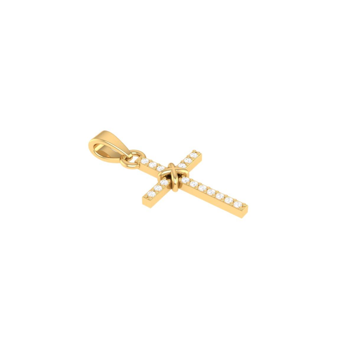 Moissanite Cross Penda...