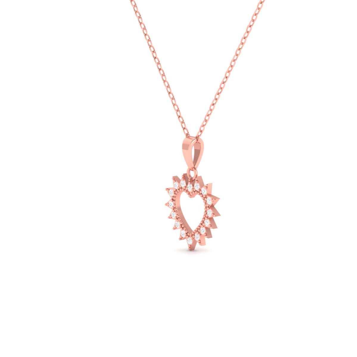 Sunburst Heart Pendant...