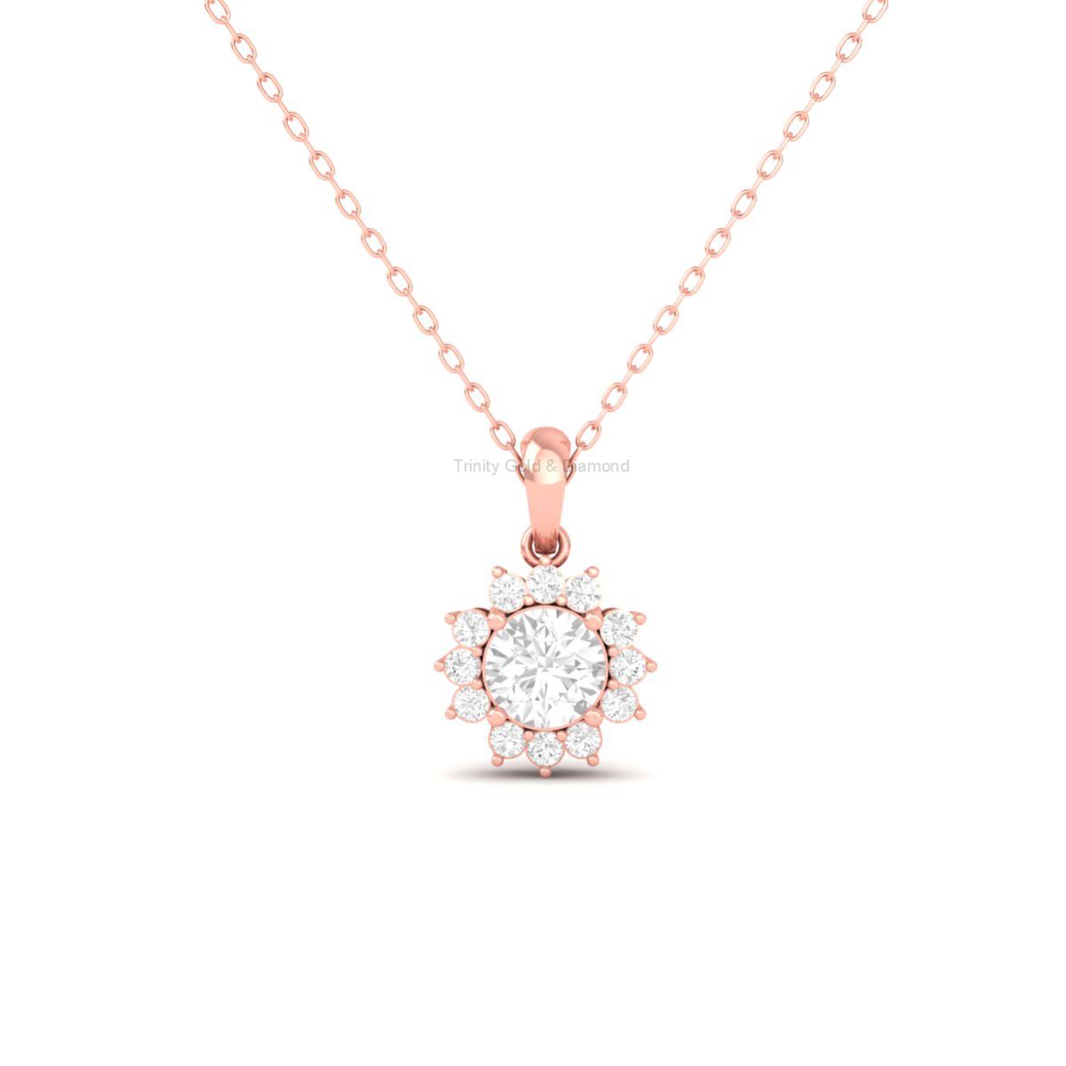 Sunflower Moissanite P...