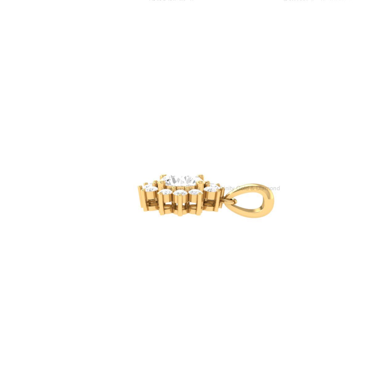 Sunflower Moissanite P...