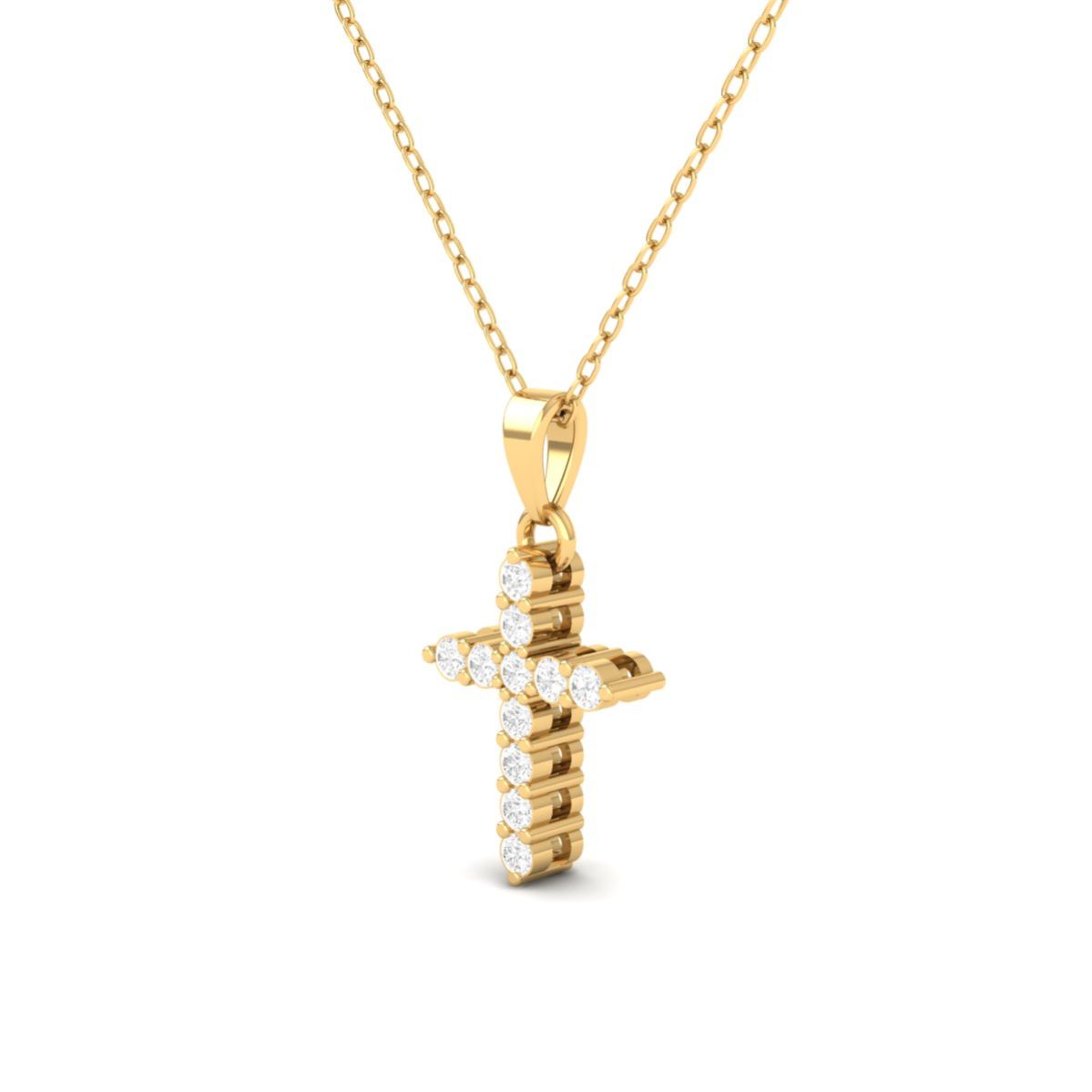 Moissanite Cross Penda...