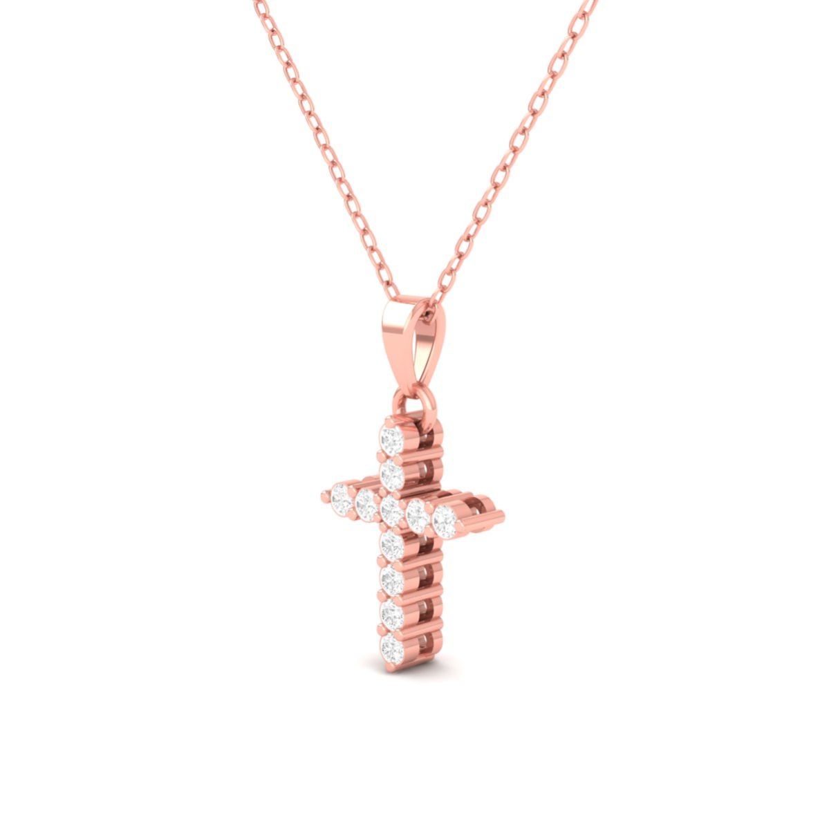 Moissanite Cross Penda...