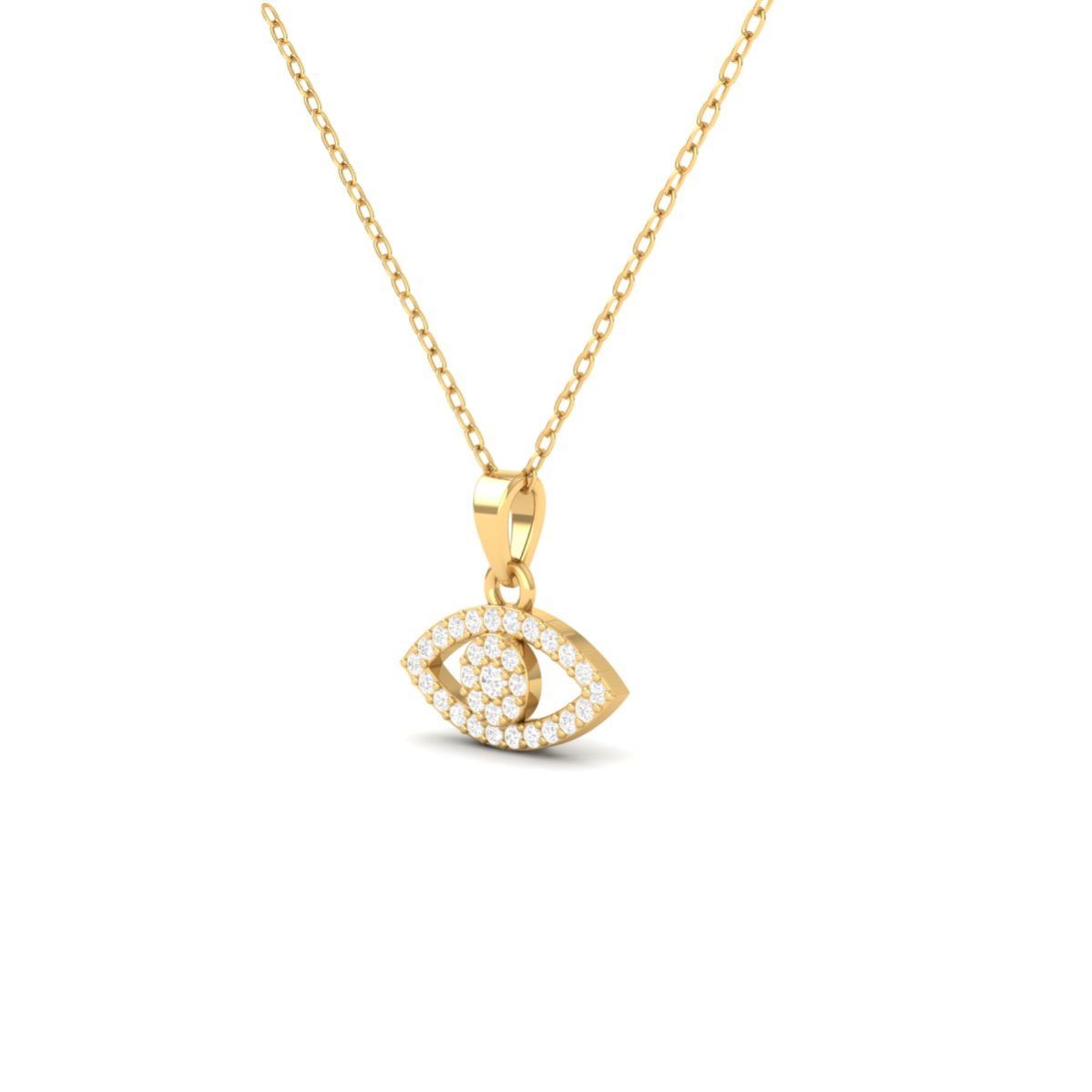 Evil Eye Moissanite Pe...