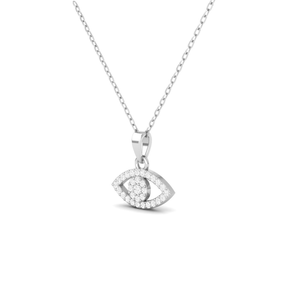 Evil Eye Moissanite Pe...