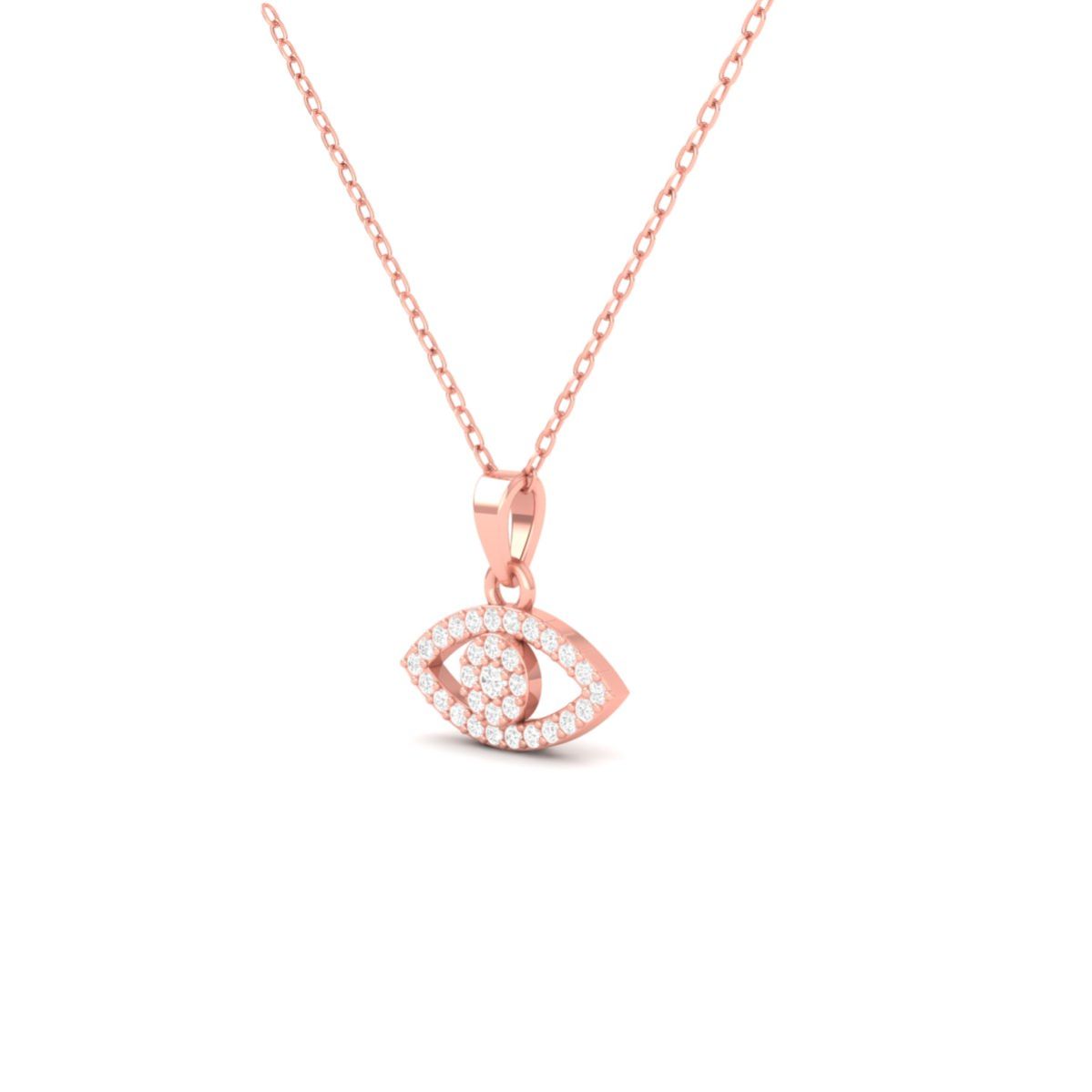 Evil Eye Moissanite Pe...