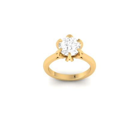 925 Sterling Silver Wedding Ladies Solitaire Engagement Ring Moissanite Women's Ring